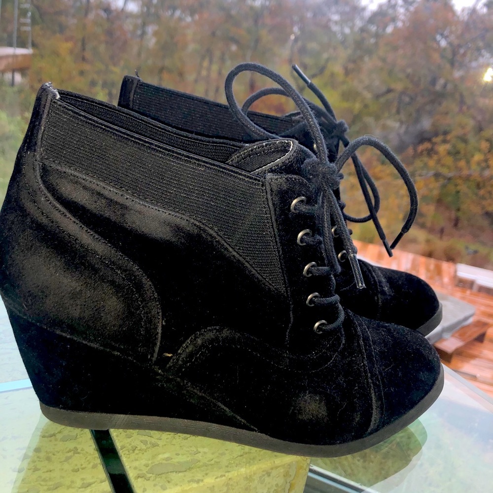 Madden Girl Black Ankle Booties